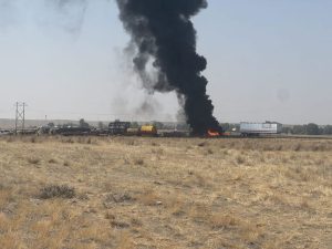 Wildfire Breaks Out Near Salt Creek Highway