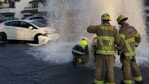 Woman Crashes Into Fire Hydrant On Northpoint Circle In Orcutt