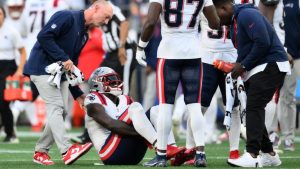 A J Brown Exits Patriots Debut With Ankle Injury As New England Falls 13 10
