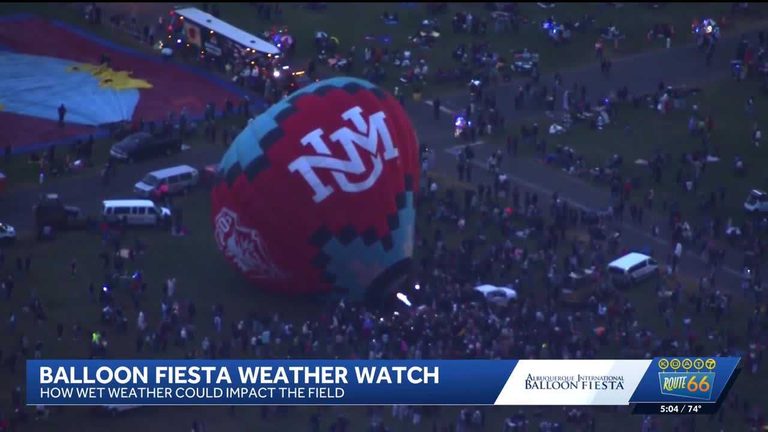 Albuquerque Balloon Fiesta Stays On Schedule Despite Rain Organizers Prepared