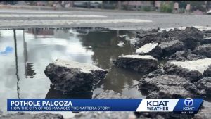 Albuquerque Crews Fix 85 Potholes As City Ramps Up 311 Response After Storm Surg