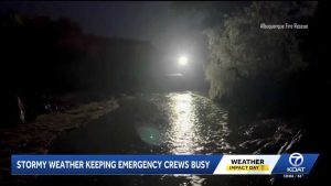 Albuquerque Fire Crews Respond To Multiple Rain Related Emergencies As Storms Sw