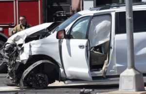 Albuquerque Fire Rescue Saves Two People Trapped In Side Smashed Truck