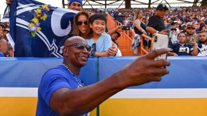 Angels Ownership Changes Hands To Stan Kroenke Former Rams Star Throws First Pit