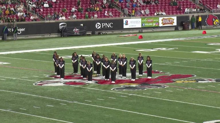 Assumption And Sacred Heart Dance Teams Entertain Fans At St X Trinity Football