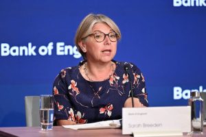 Bank Of England Deputy Governor Breeden Says Raising Rates May Be Needed To Tack