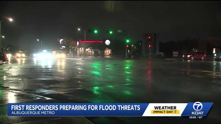 Bernalillo County Fire Officials Urge Drivers To Avoid Flooded Roads After Heavy