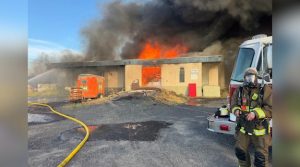 Burns Fire Department Contains Fifth Wheel Trailer Blaze Protects Commercial Bui