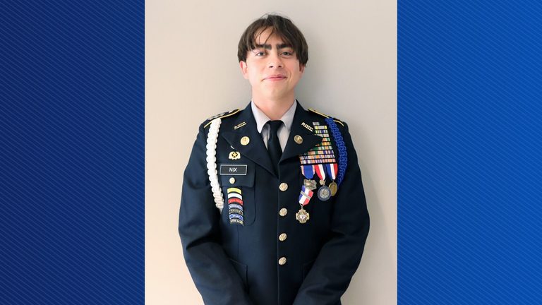 Caddo Magnet Senior Michael Nix Honored With National Jrotc Bronze Cross Award
