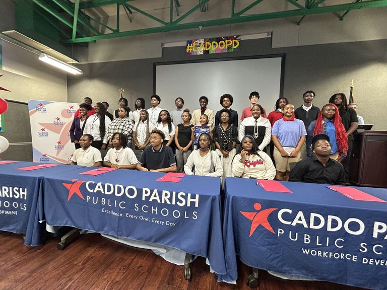Caddo Parish Launches Caddoworks Internship Signing Linking 32 Students With Loc