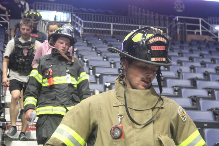 Casper Community Honors 9 11 Heroes With Stair Climb At Ford Wyoming Center