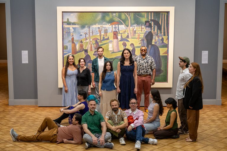 Chicago Cast Of Sunday In The Park With George Tours Art Institute For Seurat In