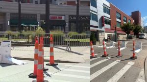 Cincinnati Police Erect Barricades And Boost Patrols Around University Square To