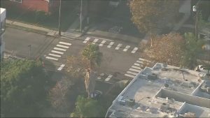 Citizen Group Paints Unpermitted Crosswalk On Hollywood Corner