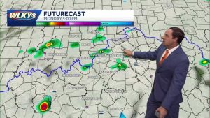 Cooler Temperatures And Light Showers Expected Monday In Louisville