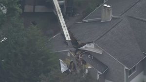Crane Collapse Damages Two River Vale Homes After Truck Hits Underground Tank