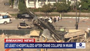 Crane Collapse Injures Four In Miami S Brickell Neighborhood