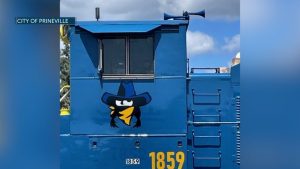 Crook County High School Students Redesign Prineville Train Locomotive