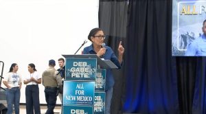 Democratic Gov Candidate Deb Haaland And Rep Gabe Vasquez Rally In Las Cruces