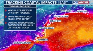 Developing Nor Easter Threatens Coastal Flooding And Strong Winds For Dc Philade