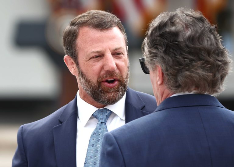 Dhs Secretary Markwayne Mullin Lands Safely After Coast Guard Plane Engine Failu