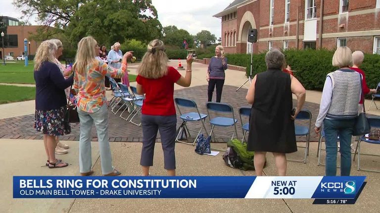 Drake University Bell Tower Rings For Constitution Day In Des Moines