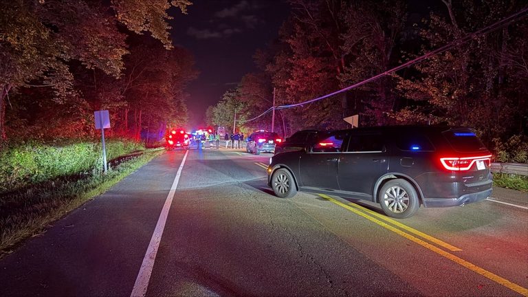 Driver Killed As Van Engulfs In Flames After Crash On Turnpike Street In Easton