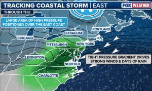 Early Season Nor Easter Brings Coastal Flooding And Strong Winds To The Mid Atla