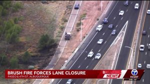 Eastbound Paseo Del Norte Reduced To One Lane While Crews Contain Brush Fire