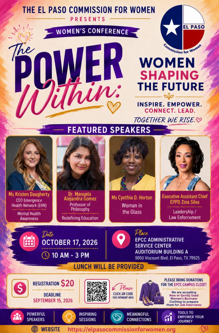El Paso Commission For Women Announces Inaugural Power Within Conference