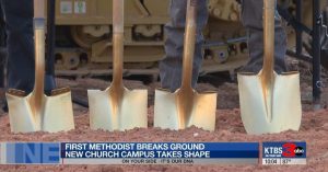 First Methodist Church Of Marshall Breaks Ground On New Campus After 2024 Fire