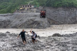 Flood Survivors In Nepal Face Medicine Shortages And Creative River Crossings