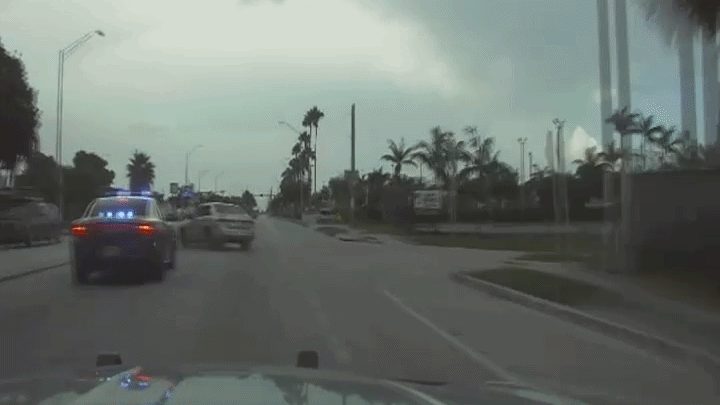 Florida Highway Patrol Pit Maneuver Ends Stolen Car Chase On I 95 In Miami Dade