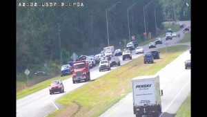 Florida Highway Patrol Searches For Suspect Who Fled On Foot Into Volusia Woods