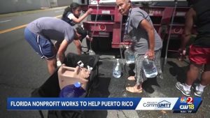 Florida Puerto Rican Groups Deliver Water To Families Amid Puerto Rico Crisis