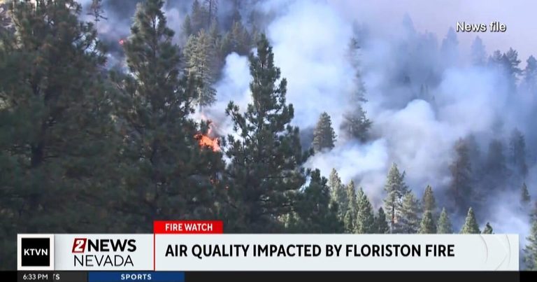 Floriston Fire Smoke Causes Fluctuating Air Quality In Nevada County