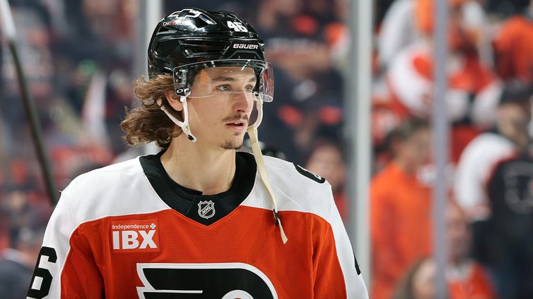 Flyers Forward Trevor Zegras Penalized For Equipment Violation In Preseason