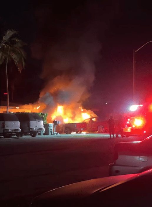 Four Vehicles Blaze On Northwest Ninth Street In Homestead Fire Spreads To Nearb