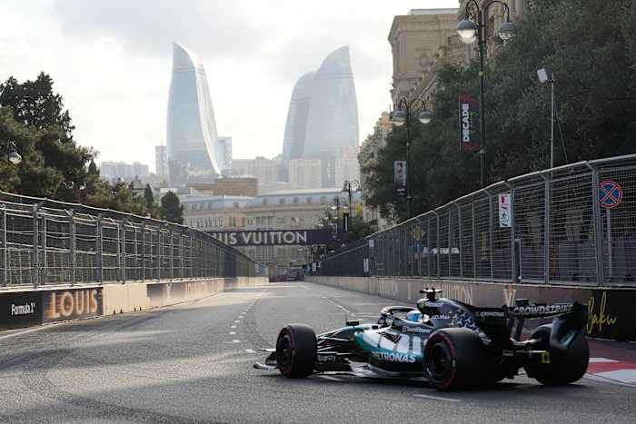 George Russell Secures Pole For Azerbaijan Grand Prix After Antonelli Crash