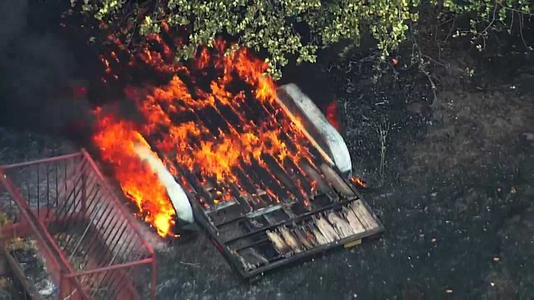 Grass Fire On North Sooner Road Sparks Heavy Smoke No Structures Damaged