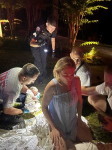 Greenville Family Thanks Firefighters Who Helped Deliver Baby In Front Yard