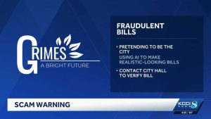 Grimes City Warns Residents Of Ai Generated Fake Bills