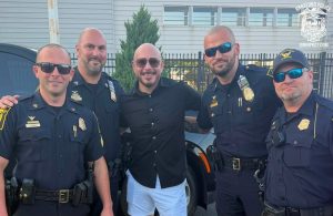 Hartford Police Motor Unit Escorts Pitbull For Meadows Music Theatre Concert