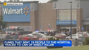 Hazmat Evacuation At Deptford Walmart After Insect Spray Can Releases Fumes