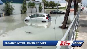 Heavy Rain Causes Widespread Flooding In Palm Beach County Roads And Businesses