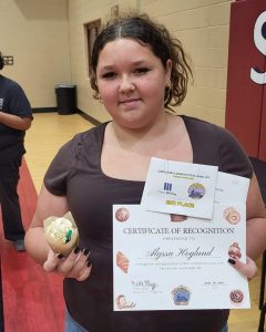 Highland Middle School Student Alyssa Hoglund Earns Second Place In Saginaw Trai