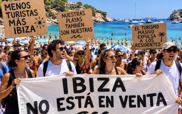 Ibiza Youth Protest Overtourism Demand Protection Of Local Beaches And Homes