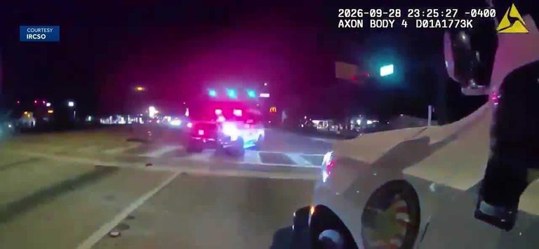 Indian River County Deputy Avoids Collision As Driver Crashes Into Patrol Vehicl