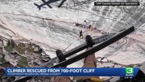 Injured Climber Rescued From 700 Foot Cliff Near Courtright Reservoir In Fresno