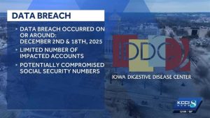 Iowa Digestive Disease Center Discloses December Patient Data Breach